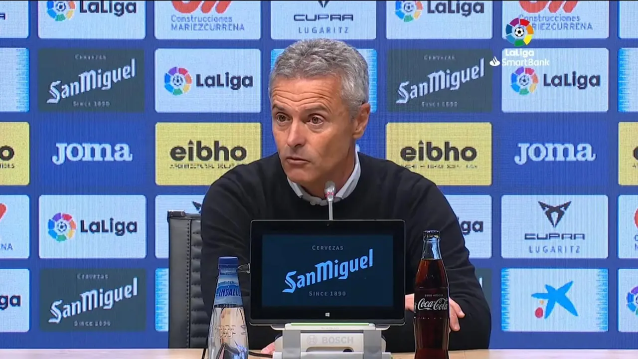 Fran Escrib&aacute; en rueda de prensa |&nbsp;Liga Smartbank