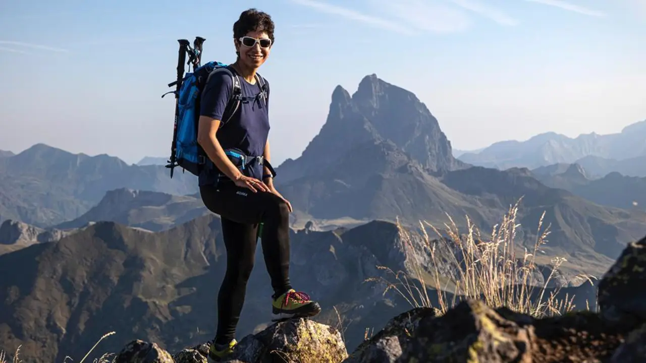La iran&iacute; Parveneh Kazemi durante una de sus visitas a Pirineos. Foto: Luis Miguel L&oacute;pez