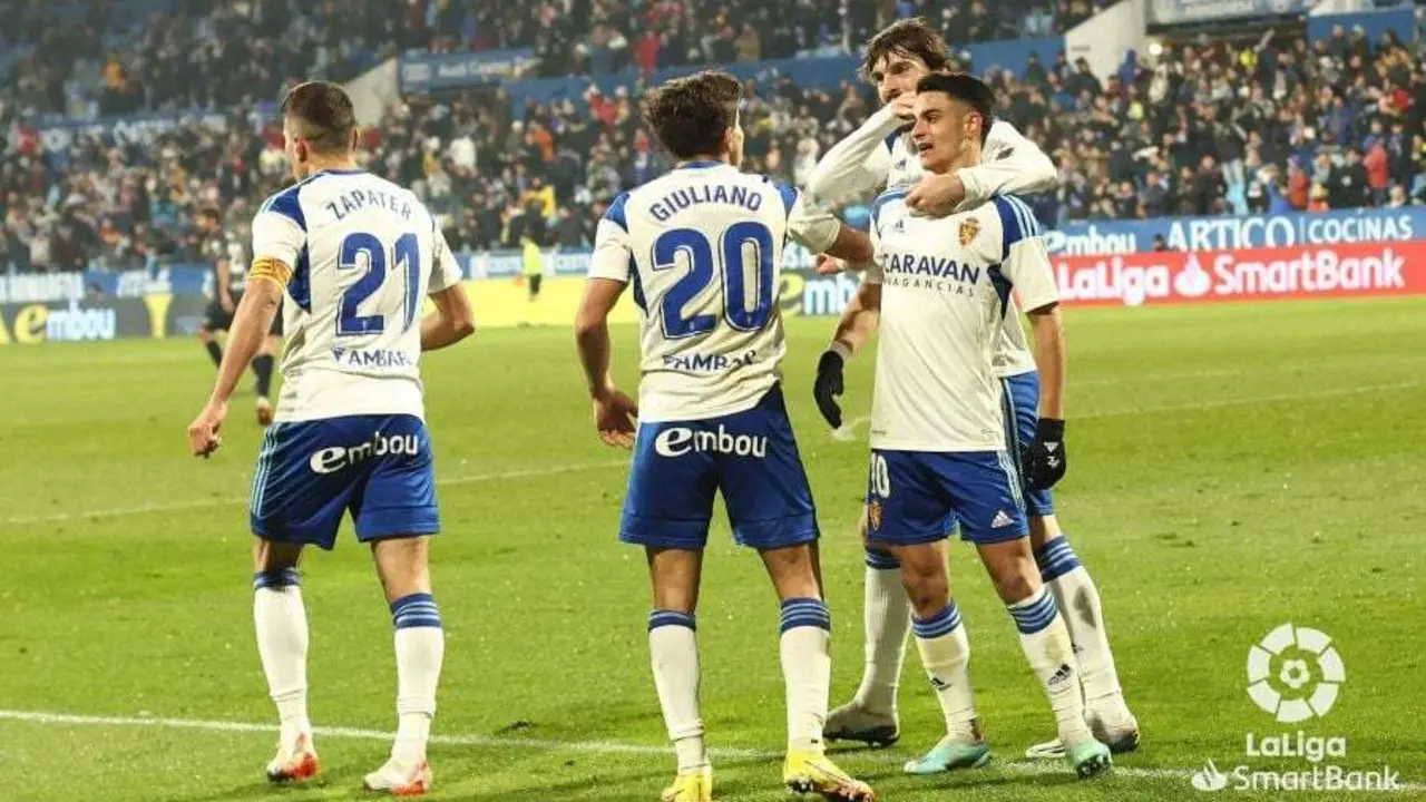 Bermejo celebrando su gol ante el Racing | La Liga
