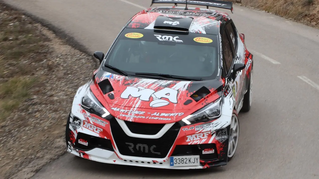El rally de Nueno siempre deja la espectacularidad de las buenas manos de los pilotos en coches muy potentes. Foto: FADA