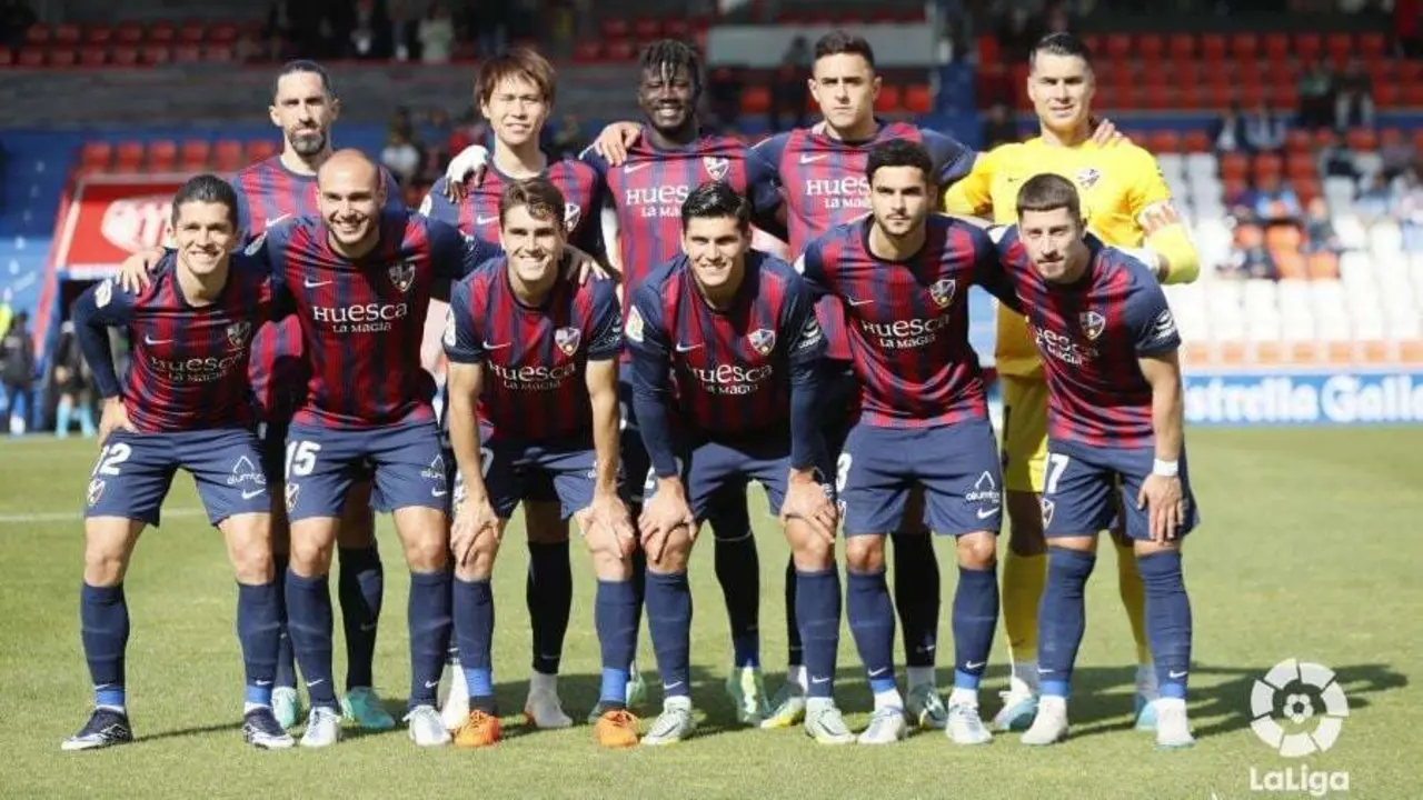 Once del Huesca en Lugo con varias novedades para abrir el encuentro. Foto: LaLiga
