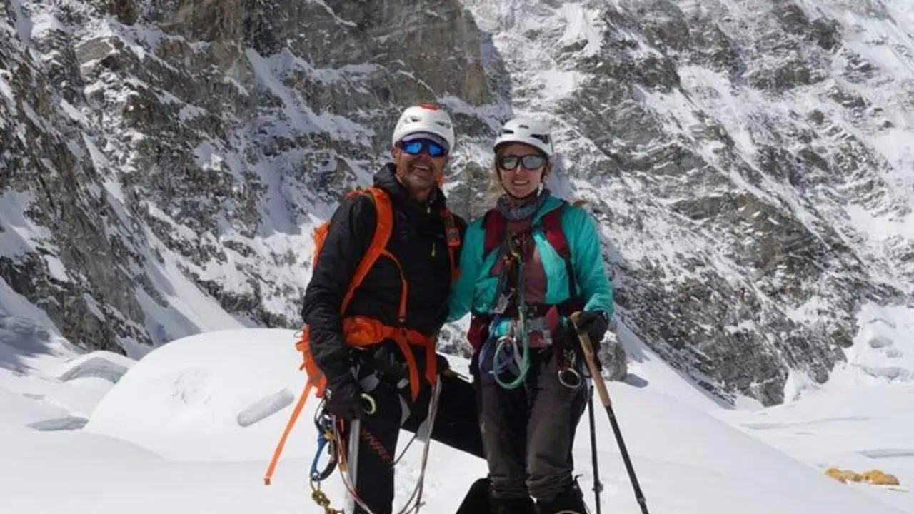 Ignacio Barrio y Uxoe Morolas, en su expedici&oacute;n al Kachenjunga. Foto: Cedida