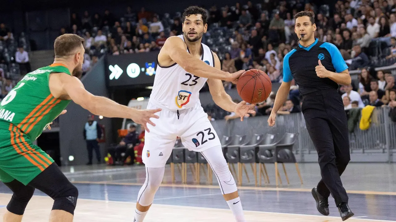 Leo Meindl, en un partido de competici&oacute;n europea | Foto: Eurocup