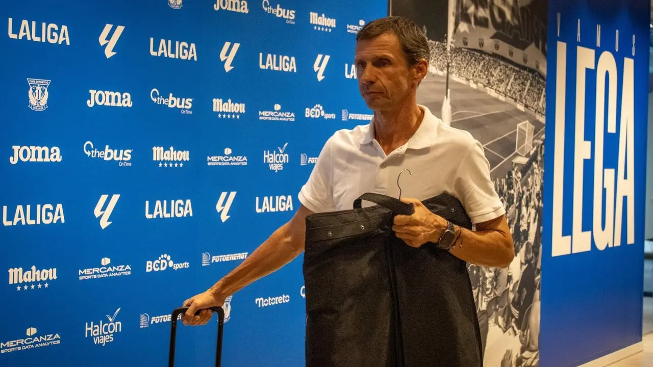 Cuco Ziganda antes del partido ante el Legan&eacute;s