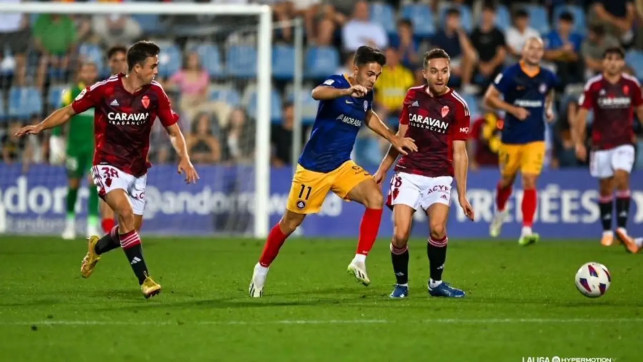 Marc  Aguado en su &uacute;ltima titularidad frente al Andorra | Foto: LaLiga
