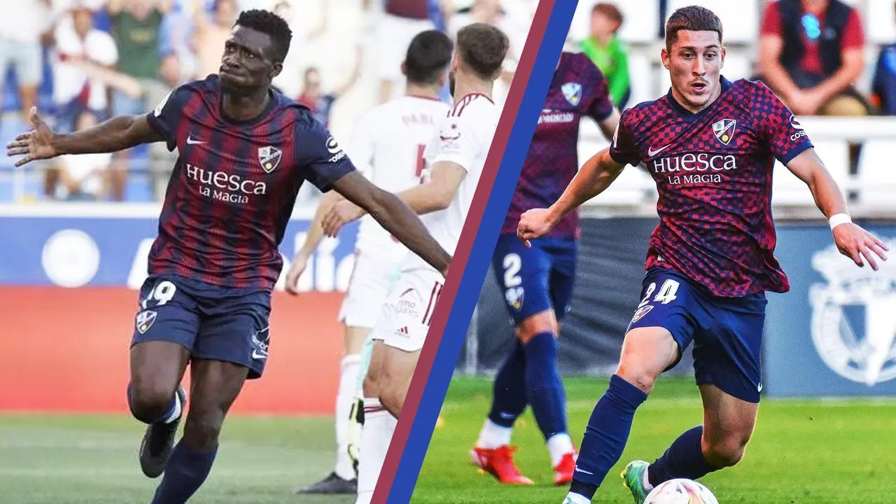 Kant&eacute; y Lombrado no terminan de enraizarse en la SD Huesca. Foto: Sportaragonn