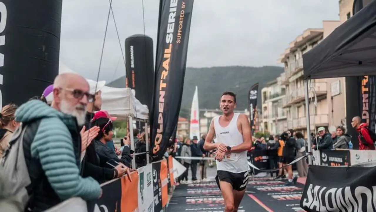 Dani OSanz, en la imagen, da las &uacute;ltimas zancadas en la final de las GWS. Foto: Golden World Series