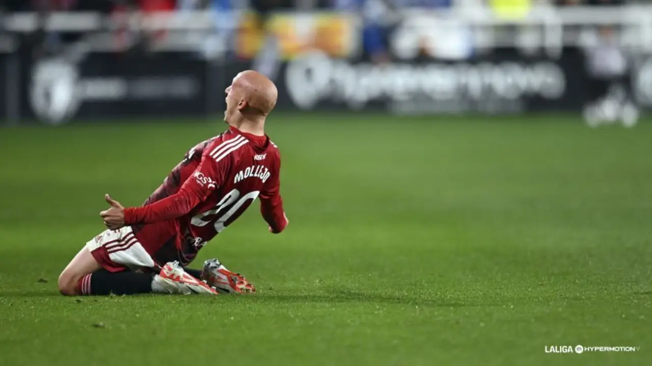 Mollejo fue el autor del &uacute;nico gol del Real Zaragoza | Foto: LaLiga