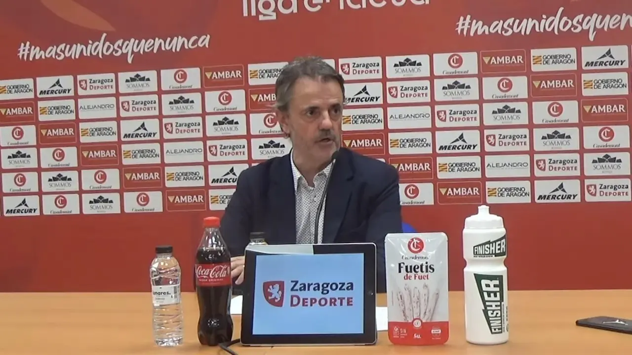 Porfirio Fisac, el s&aacute;bado en sala de prensa | Fotograma de Casademont Zaragoza