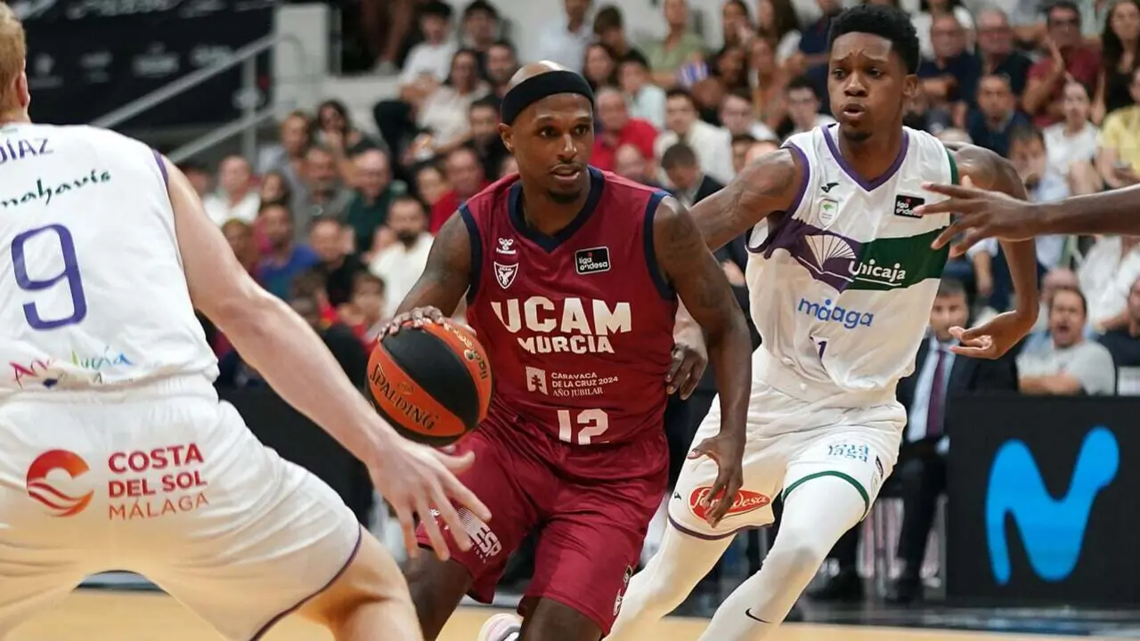Thad McFadden, en un partido del UCAM Murcia contra Unicaja | Foto: ACB