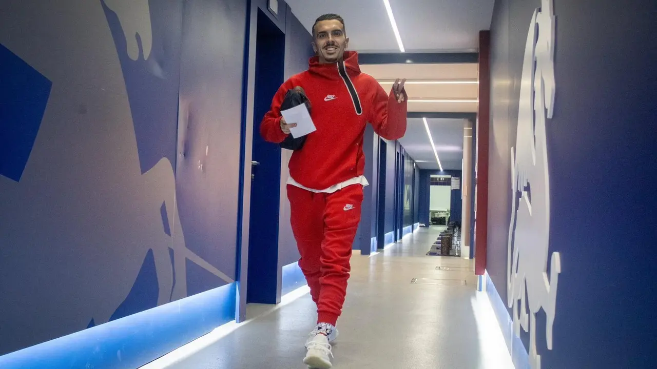 Joaqu&iacute;n Mu&ntilde;oz, antes de un partido con el Huesca