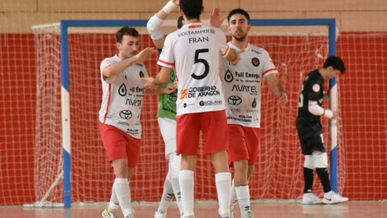 Celebraci&oacute;n de un gol en esta temporada | Foto: Sandra Valero