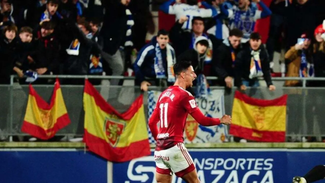 Maikel Mesa celebrando su gol de penalti | Foto: LaLiga