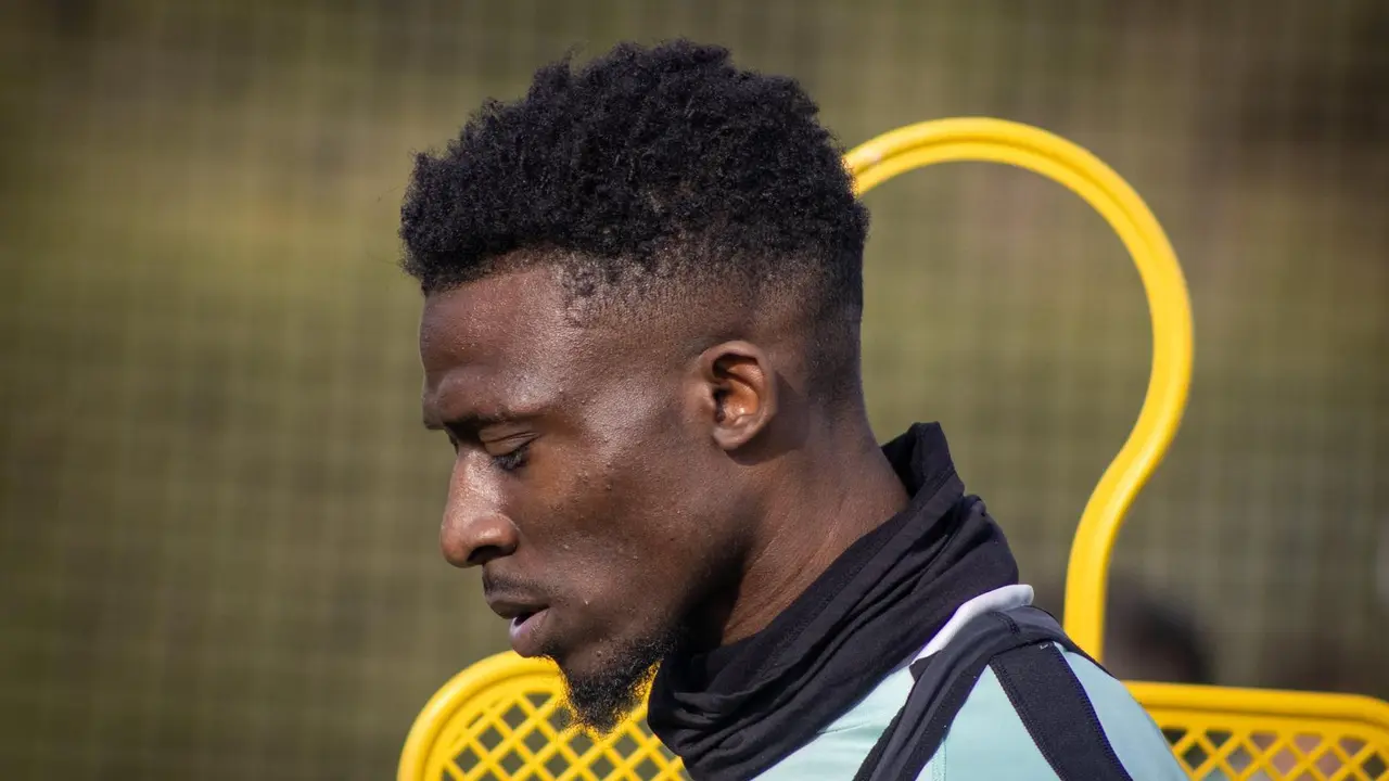 Kant&eacute;, en un entrenamiento del Huesca