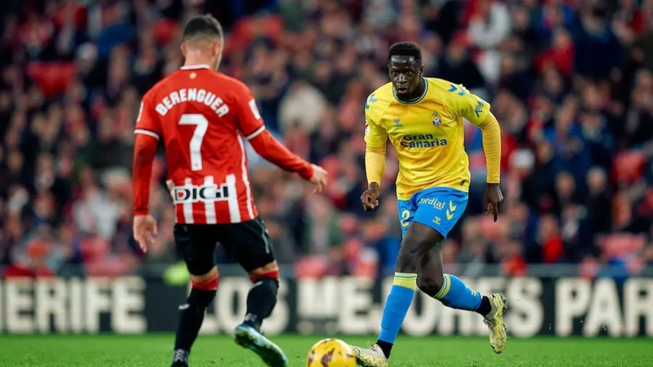 Nuke Mfulu es el jugador que m&aacute;s ha sonado para recalar en el Real Zaragoza | Foto: UD Las Palmas