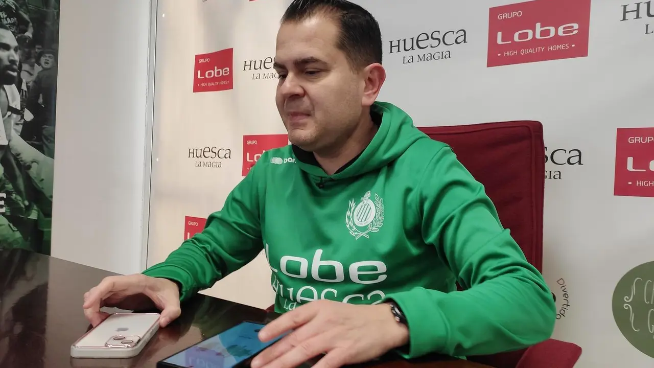 Rafa Sanz, en una rueda de prensa. Foto: Sportaragon