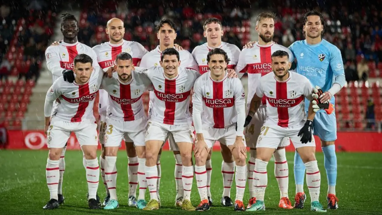 Once inicial del Huesa contra el Mirand&eacute;s en Anduva