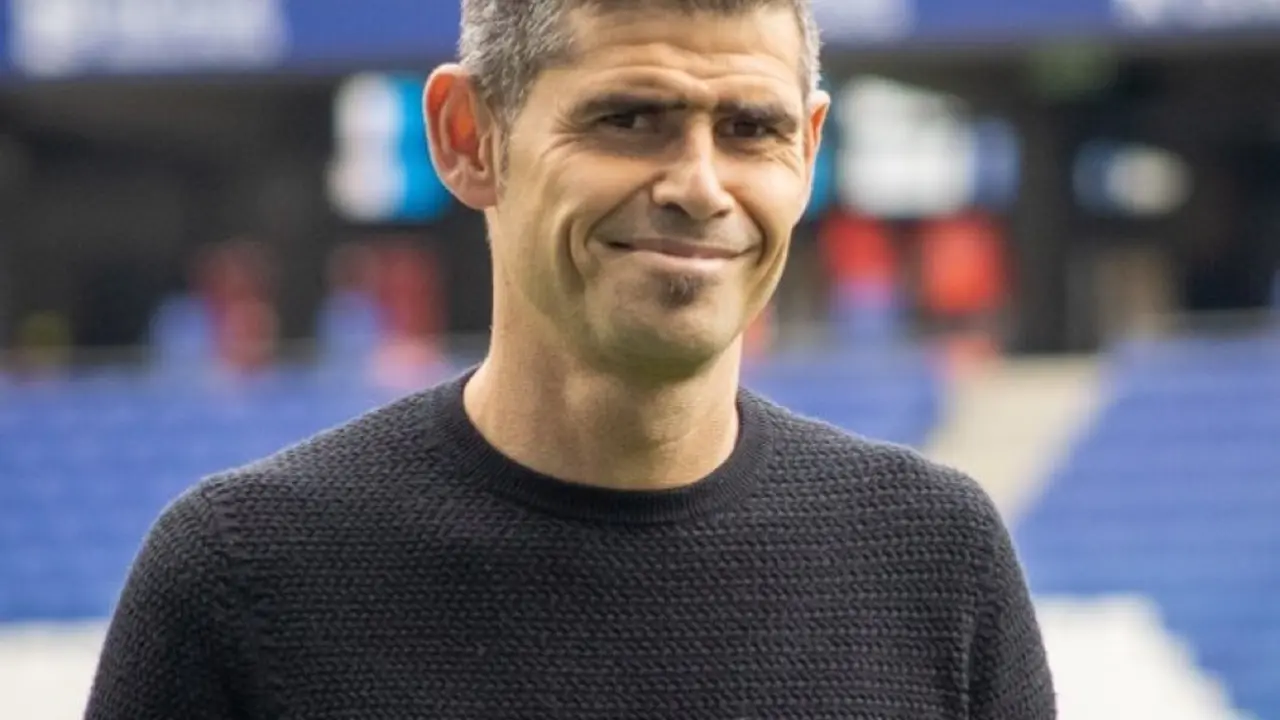 Antonio Hidalgo durante el partido frente al Espanyol