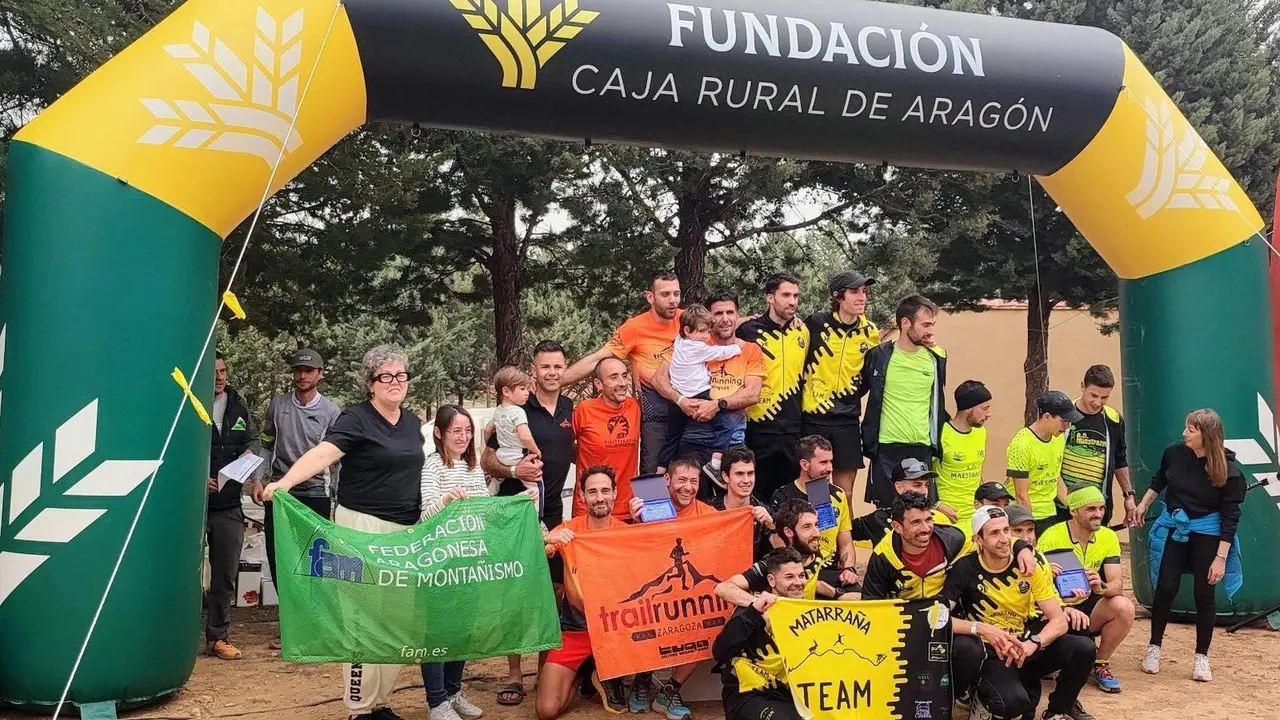 Podio del campeonato de Arag&oacute;n de clubes celebrado en Calamoch. Foto: FAM