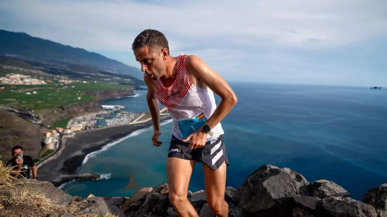 Dani Osanz, en la imagen, durante su participaci&oacute;n en Transvulcania 2024. Foto: FB Dani Osanz