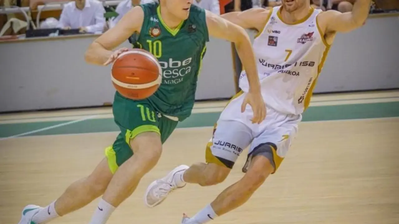 Francho Lascorz en un partido contra el Gipuzkoa Basquet. Foto: Cedida