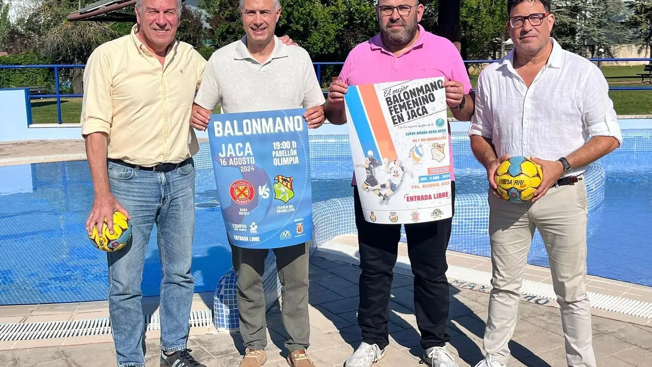 Presentaci&oacute;n de los amistosos que se van a celebrar en Jaca. Foto: Cedida