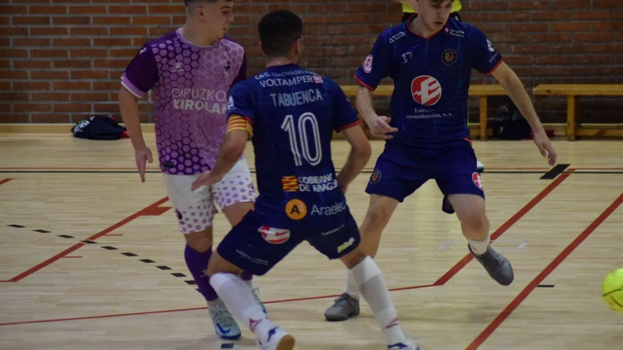 Imagen durante el partido. Foto: Entrerr&iacute;os Zaragoza