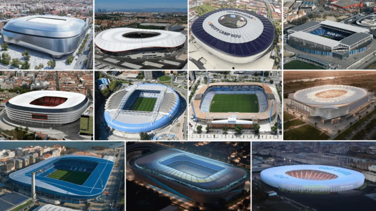 Las sedes espa&ntilde;olas para el mundial 2030.