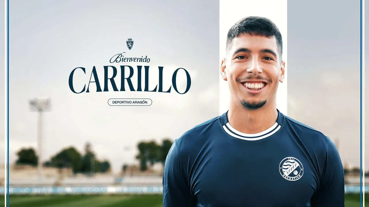 Hugo Carrillo, anunciado como nuevo jugador del Deportivo Arag&oacute;n. Fotograf&iacute;a: RZ.