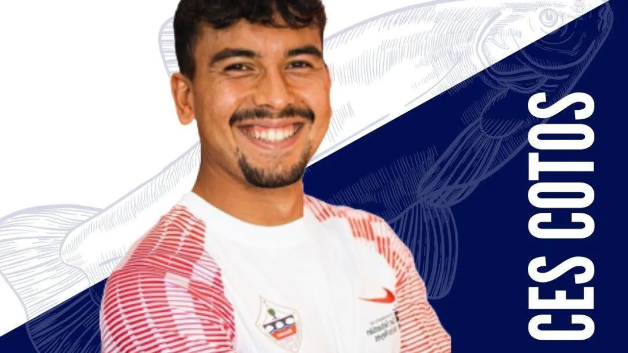 Anuncio de la llegada de Cotos al Utebo FC. Fotograf&iacute;a: X del UteboFC.