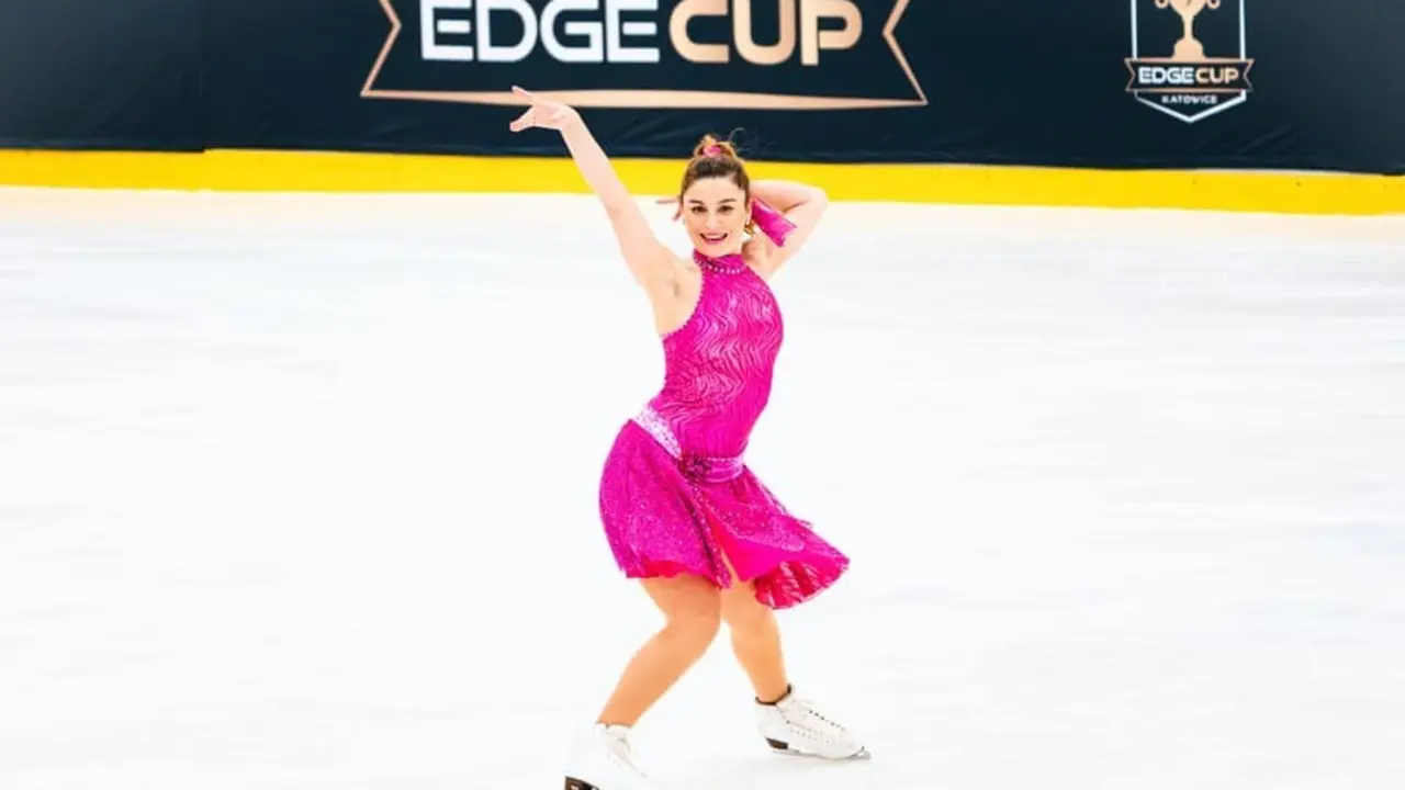 &Aacute;ngela Mart&iacute;n-Mora en plena competici&oacute;n en Polonia. Foto: FADI
