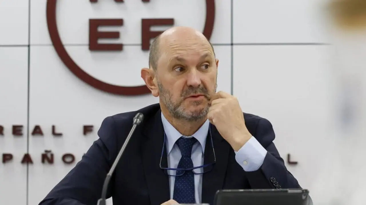 Louz&aacute;n, presidente de la RFEF.