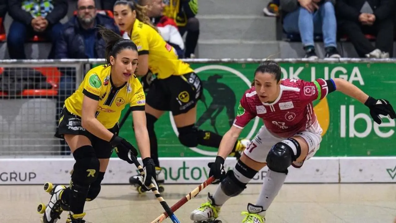 Imagen del duelo ante HC Palau. Fotograf&iacute;a: HC Palau.