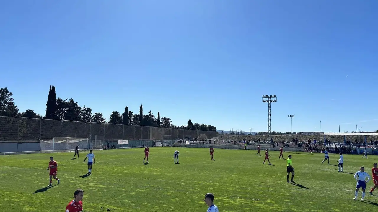 Imagen del duelo entre el Deportivo Arag&oacute;n y el Utebo.