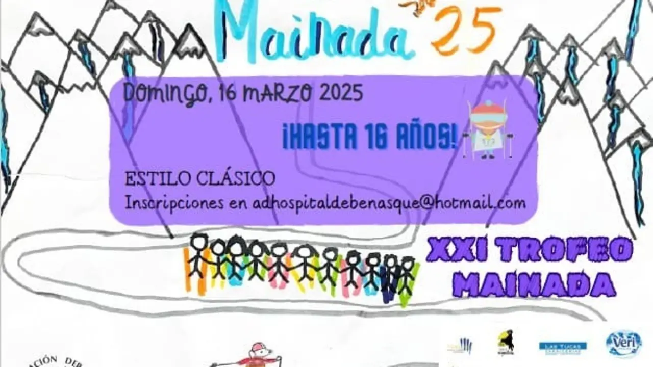 Cartel promocional del Trofeo Mainada. Fotograf&iacute;a: Agrupaci&oacute;n Deportiva Hospital de Benasque.