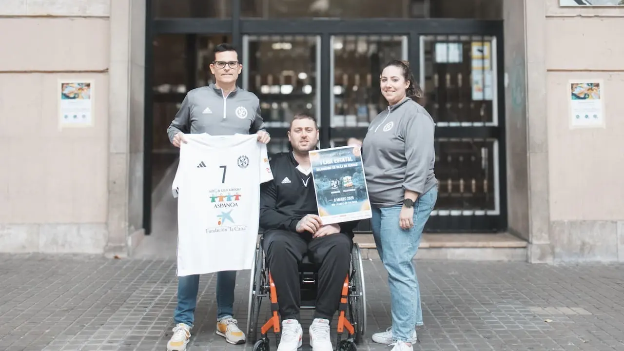 El BM Dominicos disputa un partido decisivo para la clasificaci&oacute;n a la Final Four nacional de la I Liga Nacional de Balonmano Adaptado. Fotograf&iacute;a: BM Dominicos.