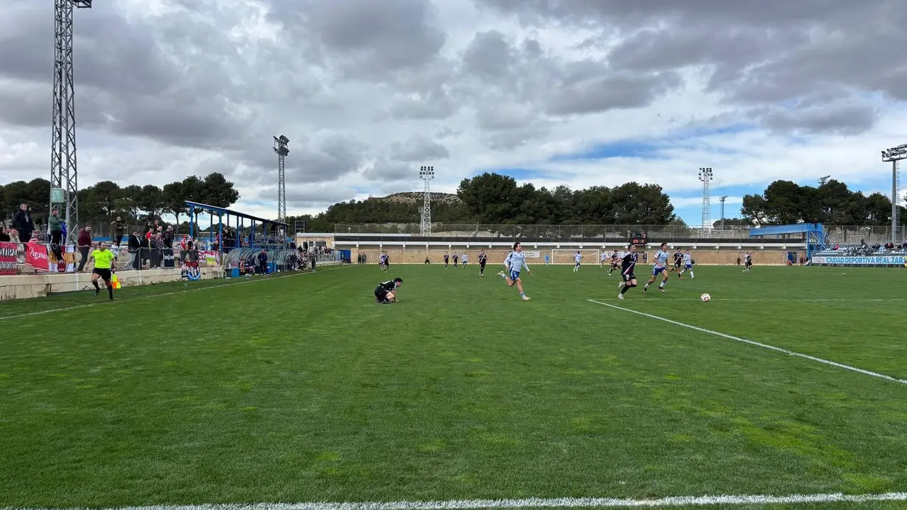 El Deportivo Arag&oacute;n perdi&oacute; su ventaja y cay&oacute; en la segunda parte (Foto: SportAragon).