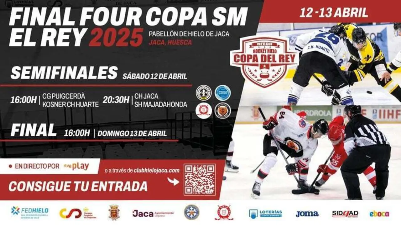 Cartel de la Final Four - Copa del Rey en Jaca. Imagen: CH Jaca