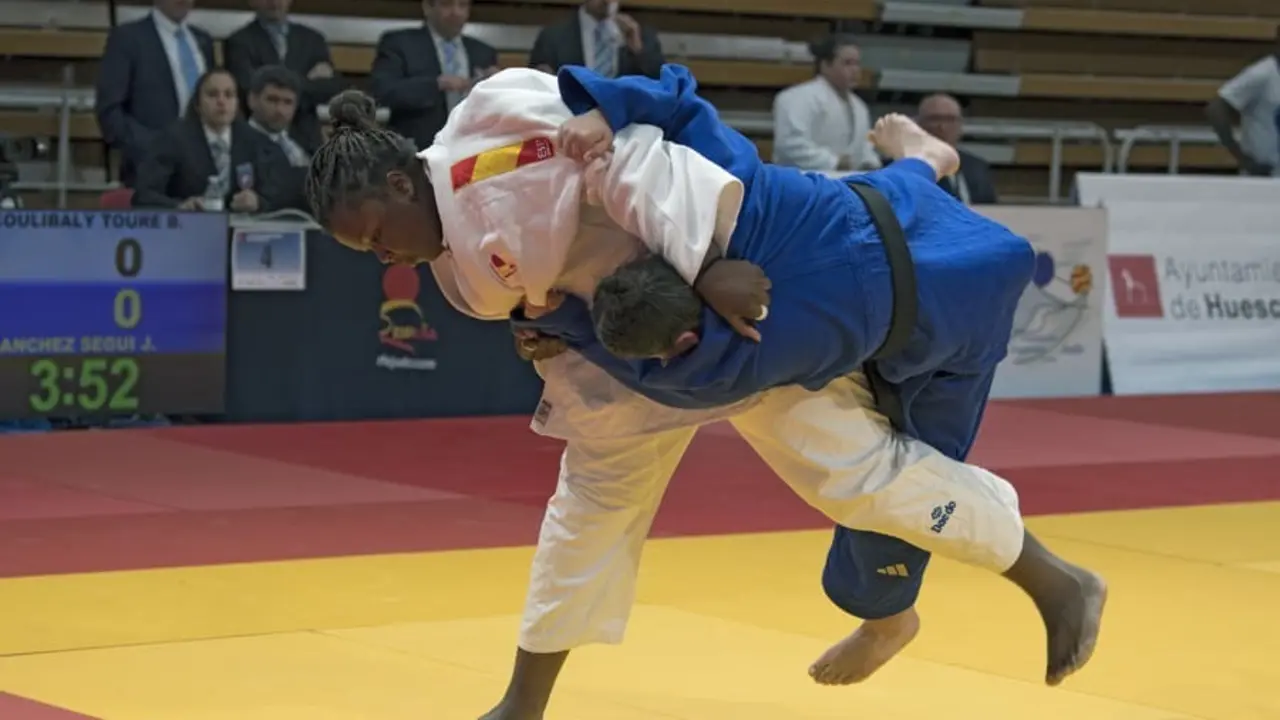 Imagen durante el Campeonato de Espa&ntilde;a Escolar Infantil y Cadete 2025 de Judo celebrado en Huesca.