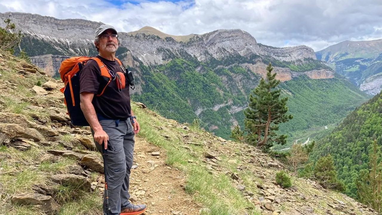 Pedro Nicol&aacute;s, en la imagen, es un profundo conocedor del Parque Nacional de Ordesa Monte Perdido. Foto: Cedida