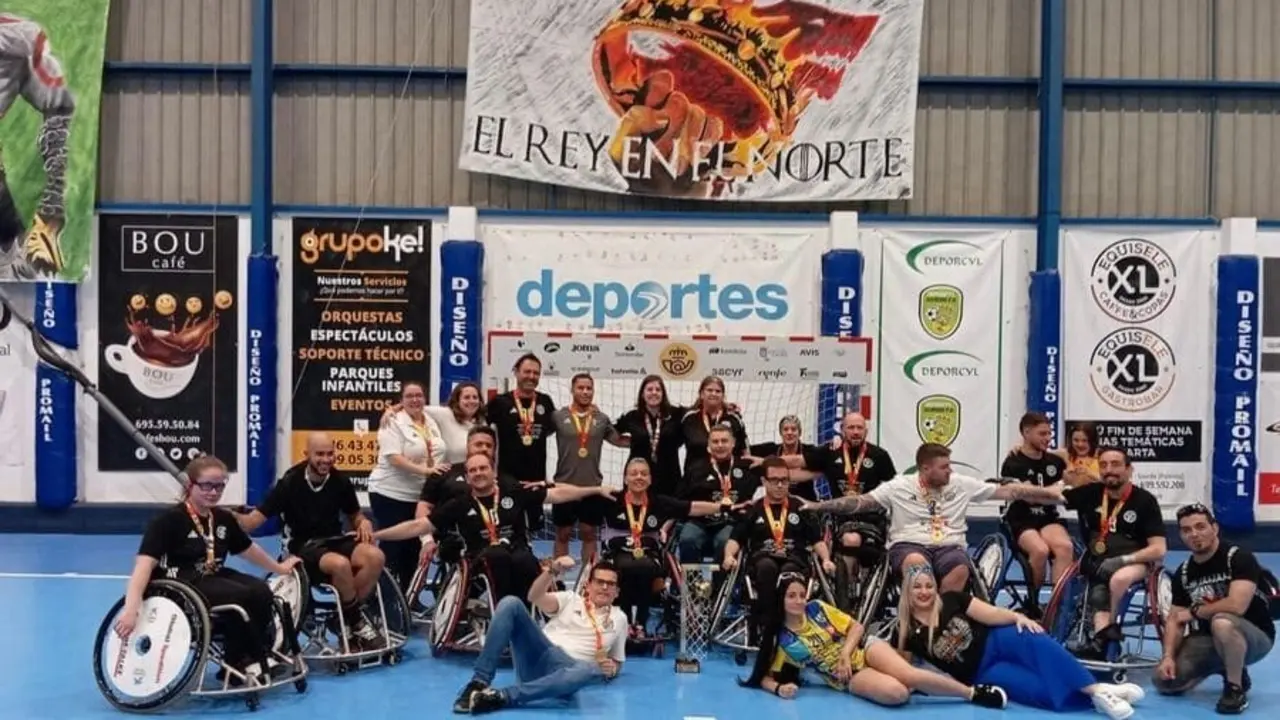 Balonmano Dominicos, campe&oacute;n de Espa&ntilde;a en silla de ruedas. Foto: BM Dominicos