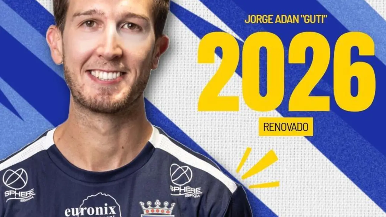 Renovaci&oacute;n de Jorge Adan "Guti". Fotograf&iacute;a: Utebo FC.