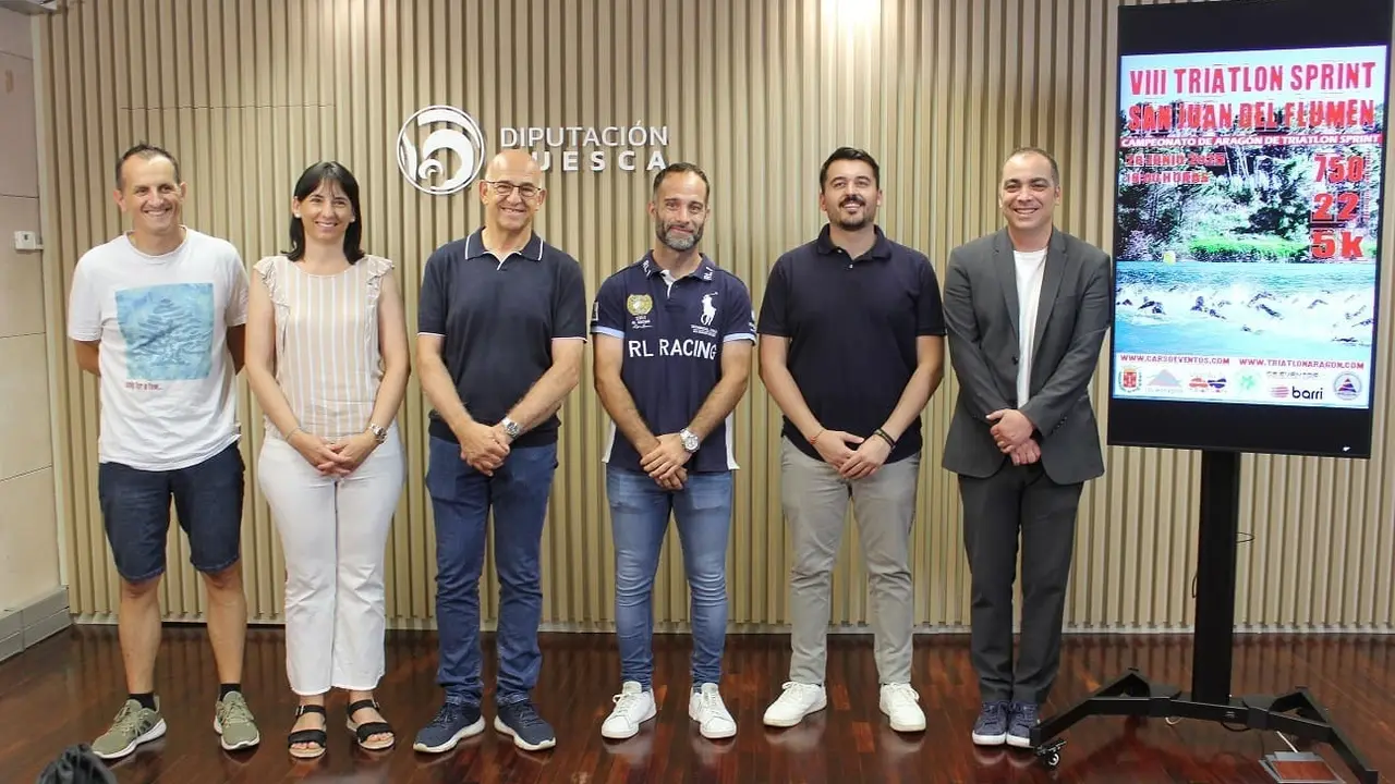 Imagen de la presentaci&oacute;n del VIII Triatl&oacute;n de San Juan del Flumen. 