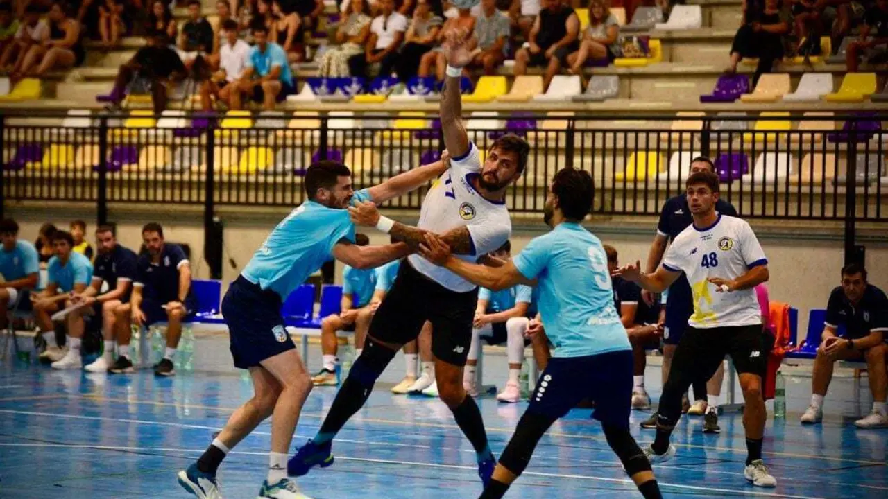 Imagen del duelo ante BM Soria. Fotograf&iacute;a: Zaragoza BM / To&ntilde;o Manzanares.