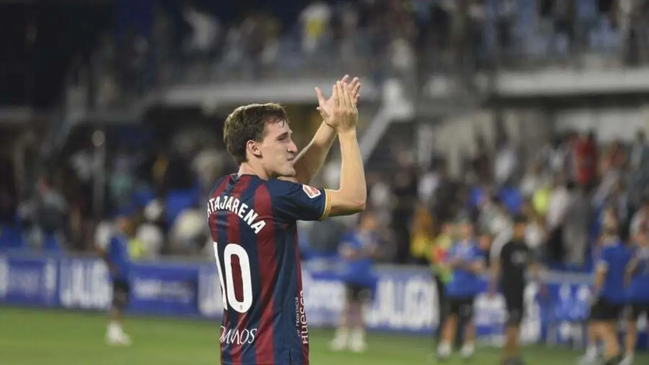 Kortajarena con la camiseta de la SD Huesca / LaLiga