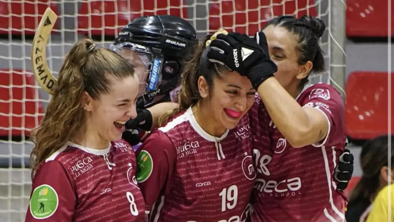 Esneca Fraga celebra la victoria en semifinales.