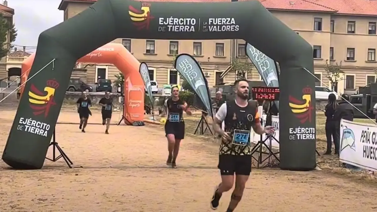 Imagen de la meta de la Sertoriana. Foto: Youtube - El Diario de Huesca