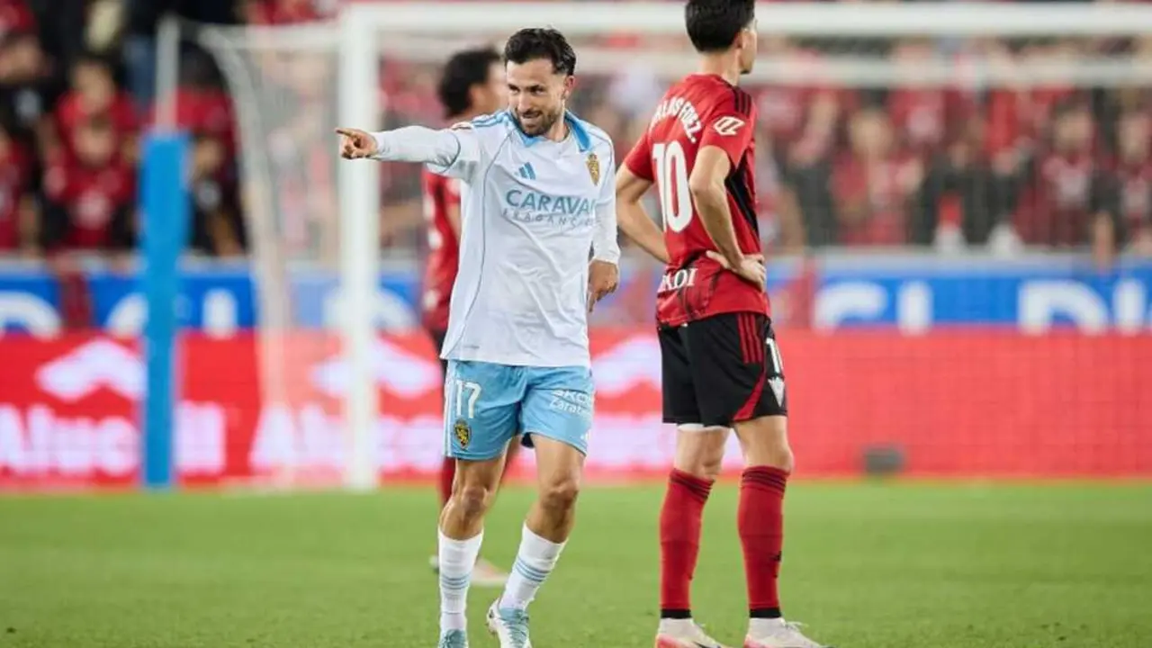 Sebas Moyano dedica su gol ante el Mirand&eacute;s / LALIGA