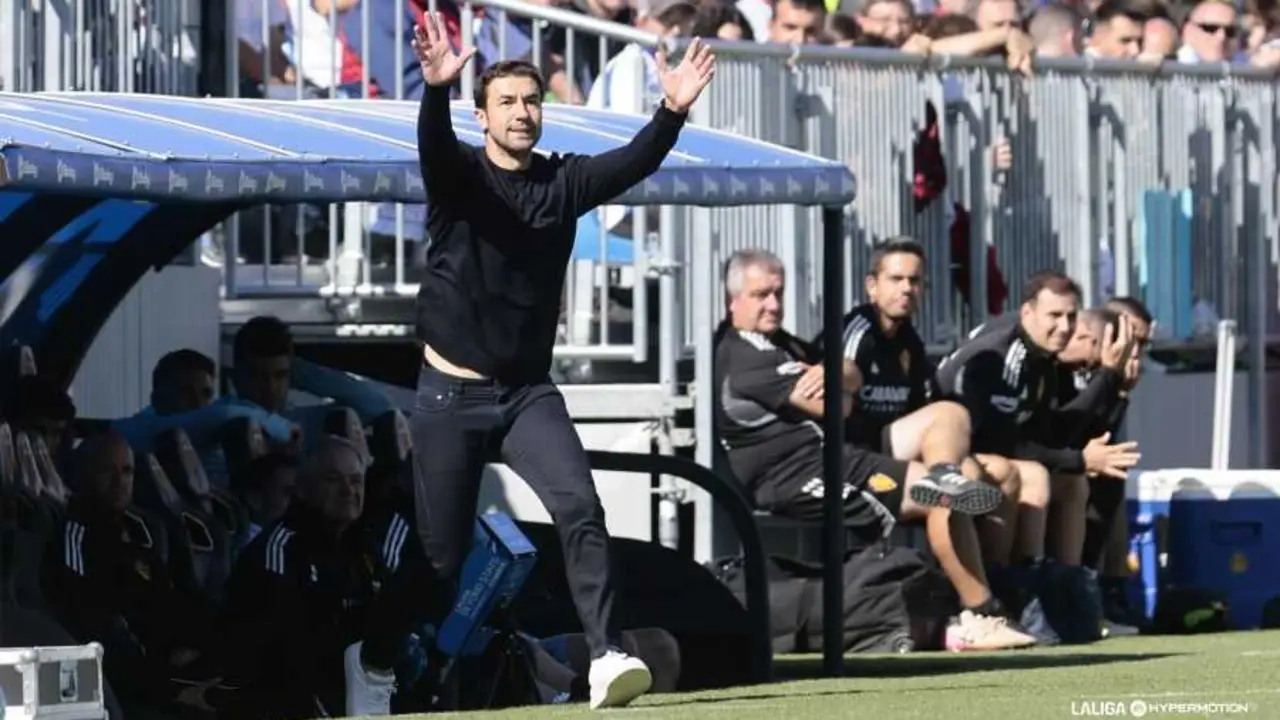 Gabi durante el Real Zaragoza (0-1) C&oacute;rdoba / LFP