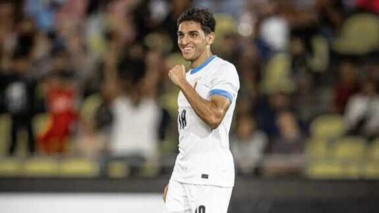 Juan Manuel Sanabria con la selecci&oacute;n de Uruguay